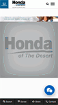 Mobile Screenshot of hondaofthedesert.com